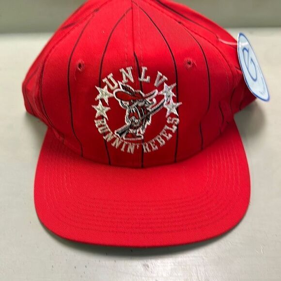 New Vintage 90s The Game Cap Unisex UNLV Runnin Rebels Pinstripe Snapback Hat - Picture 1 of 8